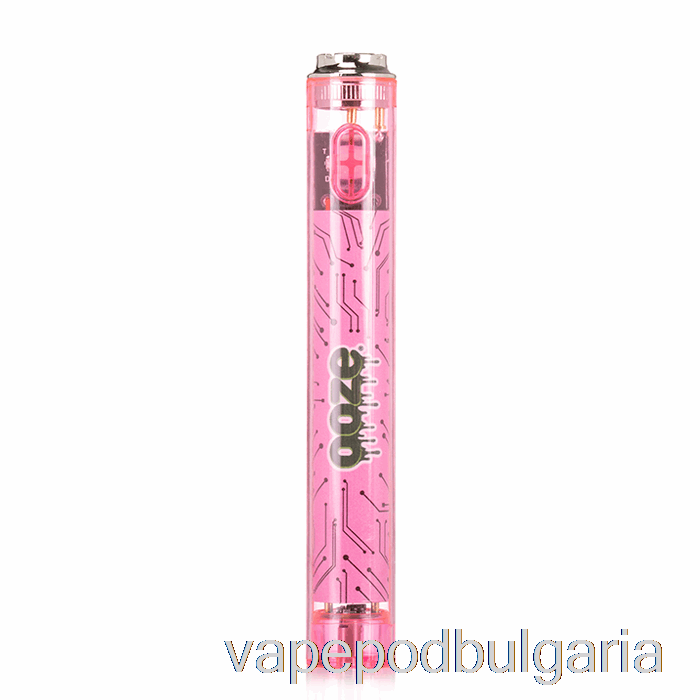 Vape 10000 Дръпки Ooze Slim 400mah Clear 510 Vape батерия Atomic Pink